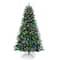 7.5ft. Pre-Lit Alexa Enabled Mountain Fir Artificial Christmas Tree, Multicolor LED Lights